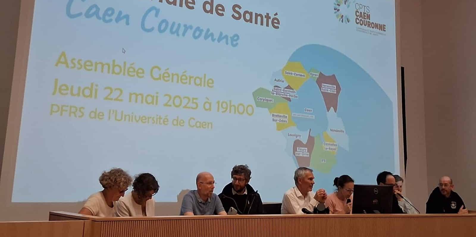 bureau de la CPTS Caen Couronne sur l'estrade